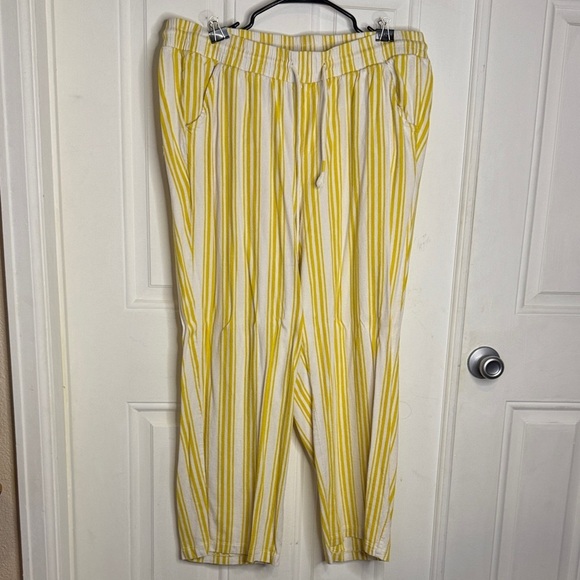 torrid Pants - TorridStriped Yellow and White Pants
